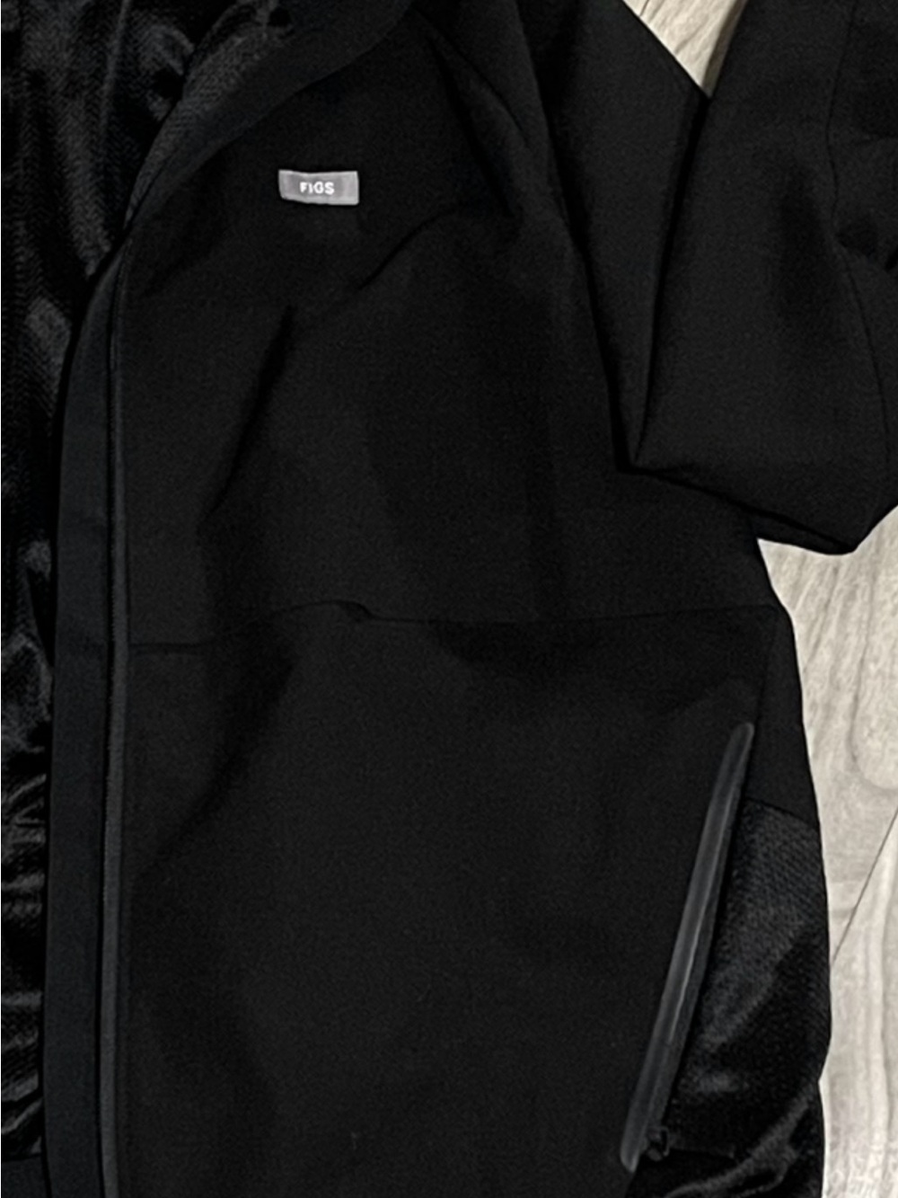 Figs Belleri Scrub Jacket Size Medium Black - Picture 6 of 7